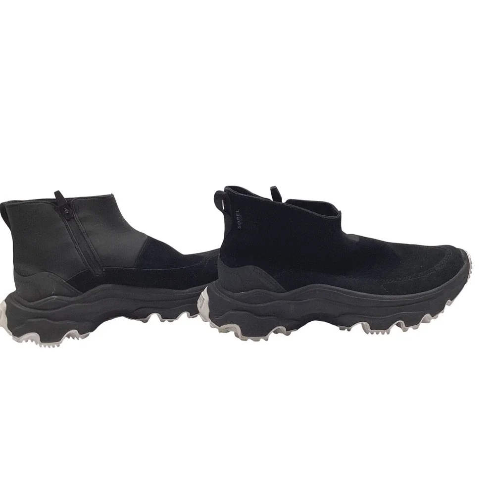 Sorel Kinetic Impact NXT Waterproof‎ Booties Black Suede Side Zip Women's 8